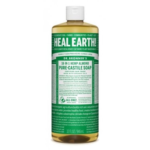 <<Có Sẵn>> Xà Phòng hữu cơ 18 in 1 Dr  Bronner's Sugar Soap 946ml