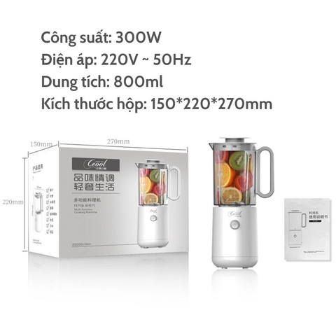 Máy xay sinh tố đa năng, dung tích 800ml YD-Z01