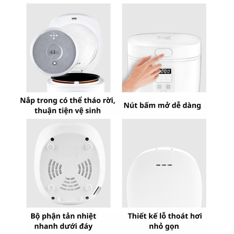Nồi cơm điện mini đa năng 2L