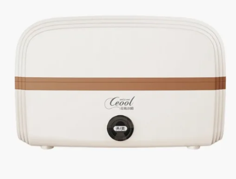 Hộp cơm cắm điện văn phòng - 2 tầng bầu dục