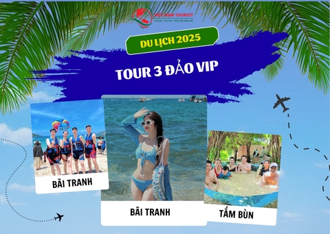 Tour 3 đảo VIP Hòn Tằm Nha Trang