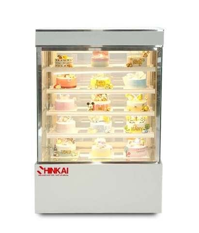 Tủ bánh kem 5 tầng kính vuông 1200mm