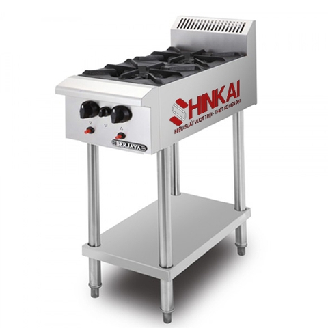 Bếp Âu Berjaya 2 Họng Dọc Có Chân Đứng OB2FS-17