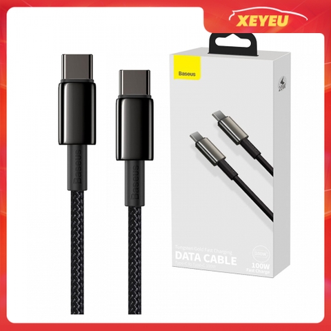 Cáp Type-C to Type-C Baseus CATWJ-01 dài 1m công suất tối đa 100W