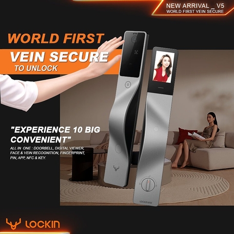 Khóa Cửa Thông Minh Lockin V5 Max