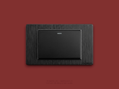 Công tắc 1 phím Nhựa Xước ĐEN