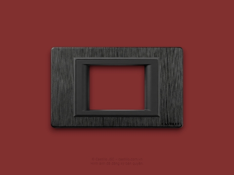 Mặt nạ Át MCB 2P Nhựa Xước ĐEN