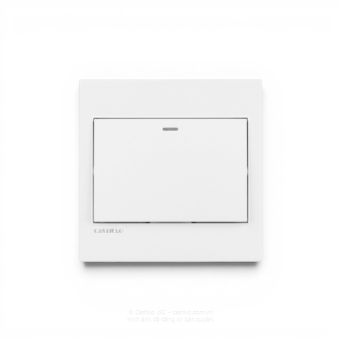Công tắc 1 phím Nhựa TRẮNG