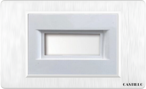 Mặt nạ Át MCB 1P Nhựa Xước TRẮNG