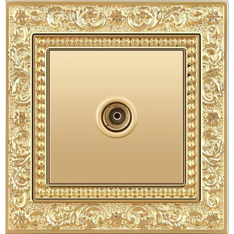 Ổ cắm Tivi Đồng Vàng 24k