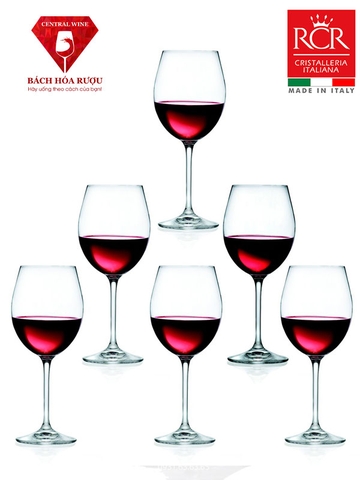 Bộ 6 Ly Pha Lê Italy RCR Invino I67