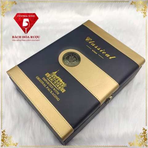 Hộp Da Đôi Classical Black Book