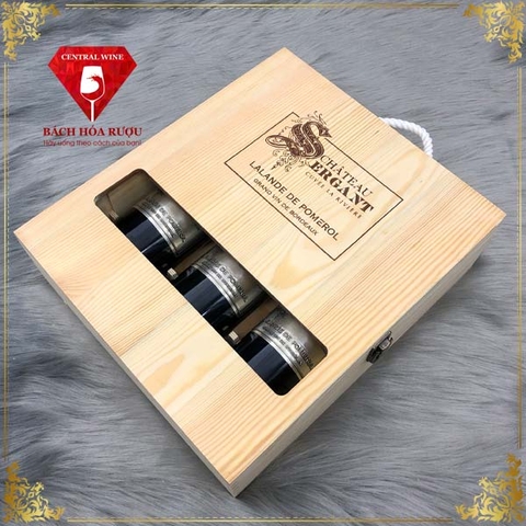 Hộp Gỗ Château Sergant 3 Chai