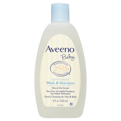 Aveeno Baby Daily Moisture Lightly Scented Wash & Shampoo 236ml