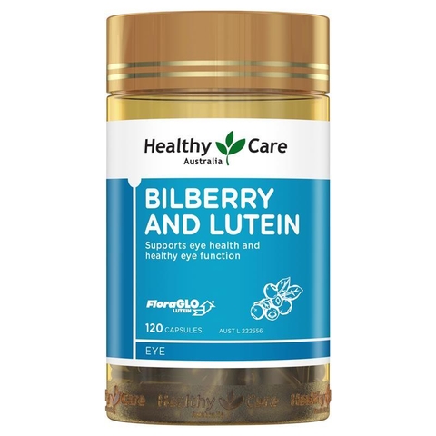 Healthy Care Bilberry & Lutein eye supplements 120 tablets