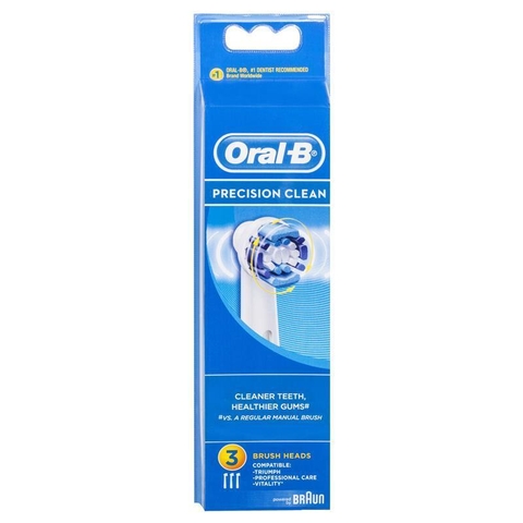 Australian Oral B Precision Clean electric toothbrush heads set of 3 heads