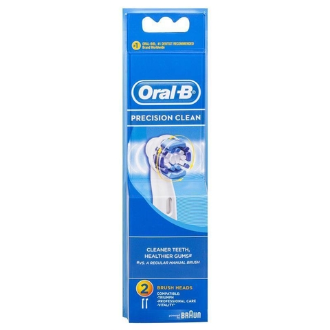 Australian Oral B Precision Clean electric toothbrush heads set of 2