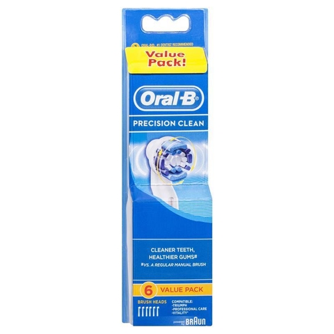 Oral B Precision Clean electric toothbrush heads set of 6