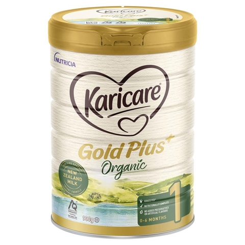 Karicare Organic Gold Plus milk number 1 box 900g for children 0-6 months