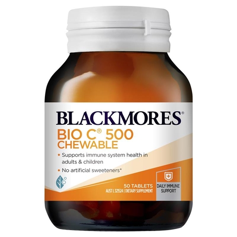 Australian Blackmores Bio C 500mg Chewable Vitamin C Candy 50 tablets
