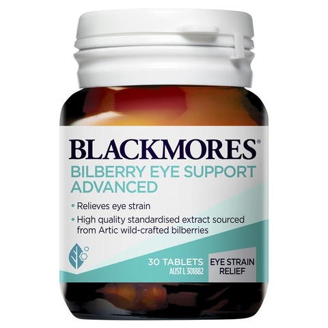 Blackmores Bilberry Eye Support Advanced eye supplements 30 tablets