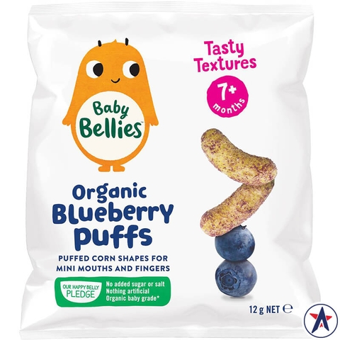 Baby Bellies Organic Puffs Blueberry Baby Weaning Sticks 12g