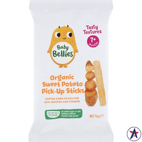 Baby Bellies Organic Sweet Potato Pick-up Sticks 16g