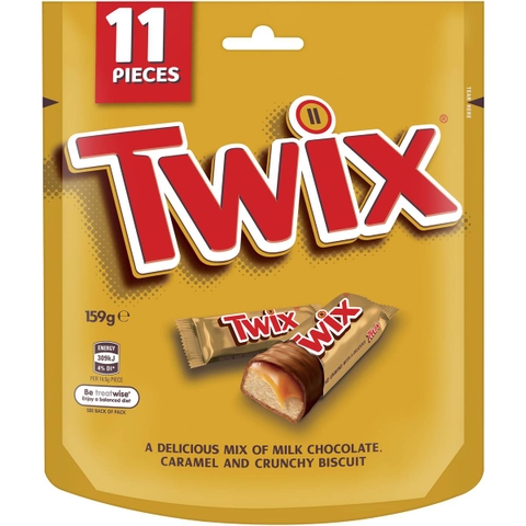 Twix Chocolate chocolate cake, pack of 11 pieces, 159g