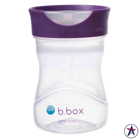Glass practice drink water give little B.Box color Grape 's purple Training Cup Australia 240ml