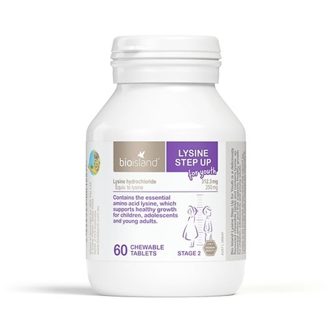 Bio Island Lysine Step Up height increase Australian 60 tablets