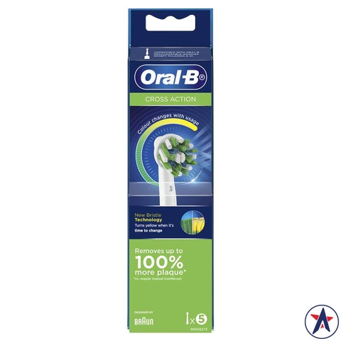 Set of 5 heads replace table brush Oral B Power Toothbrush Cross Action Refills