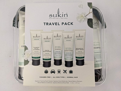 Sukin Travel Pack 5-piece skin care set x 50ml