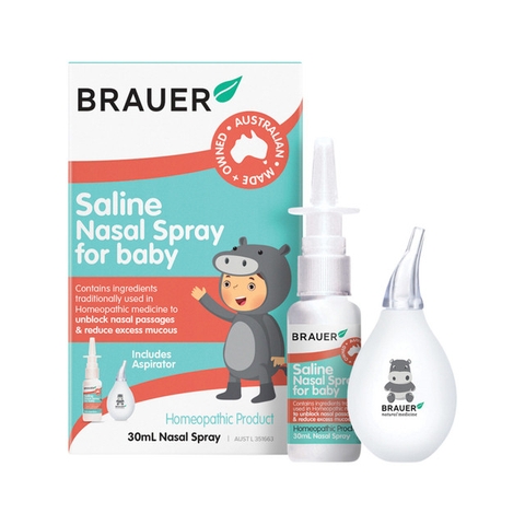 Brauer Saline Nasal Spray for infants 30ml
