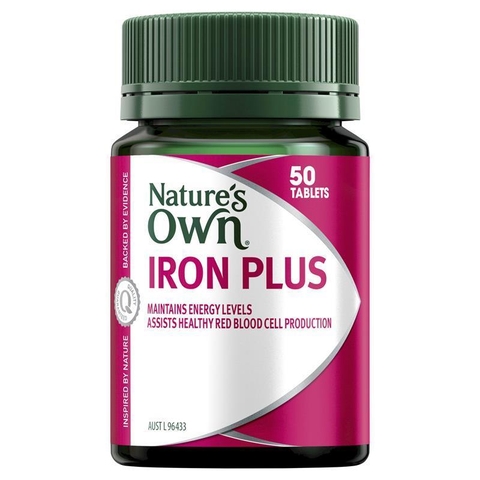 Nature's Own Iron Plus Australian Iron supplement 50 tablets