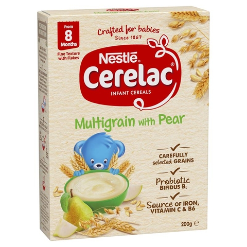 Nestlé Cerelac baby food powder Multigrain Pear Baby Cereal 200g