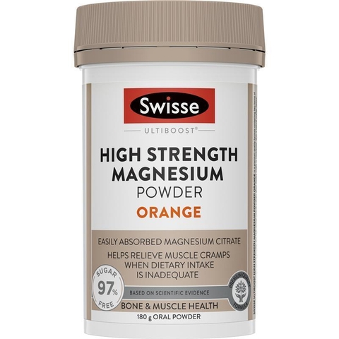 Swisse High Strength Magnesium Orange High Dose Magnesium Powder 180g