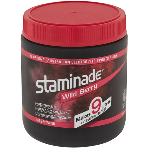 Australian Staminade Wild Berry electrolyte rehydration powder 585g