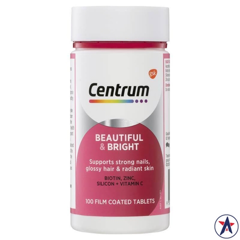 Centrum Beautiful & Bright for beautiful skin, nails and hair 100 tablets