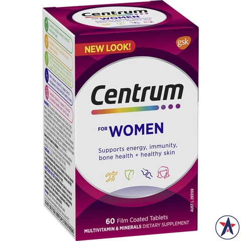 Centrum Multivitamin For Women for women under 50 years old from Australia 60 tablets