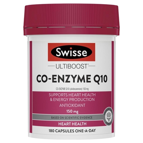 Coenzyme Q10 Swisse Ultiboost 150mg Australian heart supplement 180 tablets