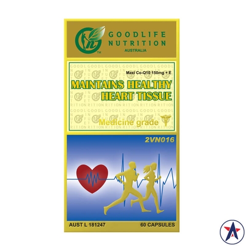 CoQ10 Goodlife Nutrition Maintains Healthy Heart Tissue 60 tablets