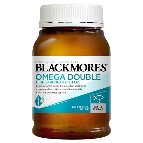 Blackmores Omega Double High Strength Fish Oil 200 capsules