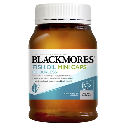 Blackmores Odorless Fish Oil Mini Caps odorless 400 capsules