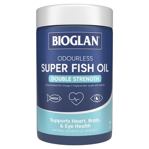 Bioglan Odorless Super Fish Oil Double Strength 200 capsules