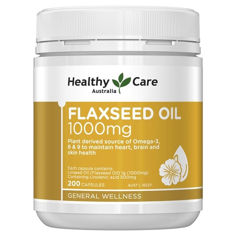 Healthy Care Super Flaxseed Oil 1000mg 200 capsules