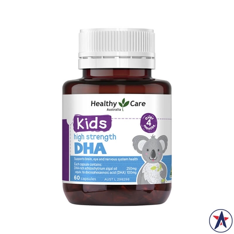 Australian DHA Healthy Care for babies Kids High Strength DHA 60 tablets