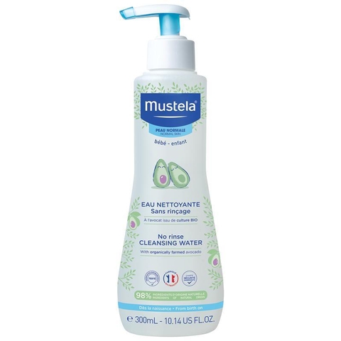 Mustela No Rinse Cleansing Water for baby dry bath 300ml
