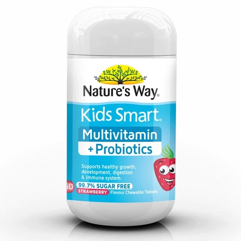 Nature's Way Multivitamin + Probiotics Kids Smart 50 Chewable Tablets