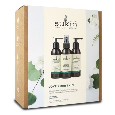 Sukin Love Your Skin 3-step comprehensive skin care product set