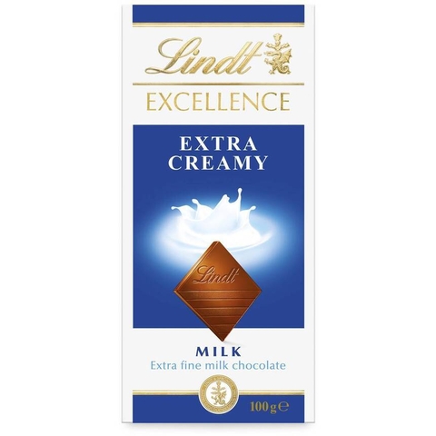 Lindt Excellence Extra Creamy Milk Chocolate 100g